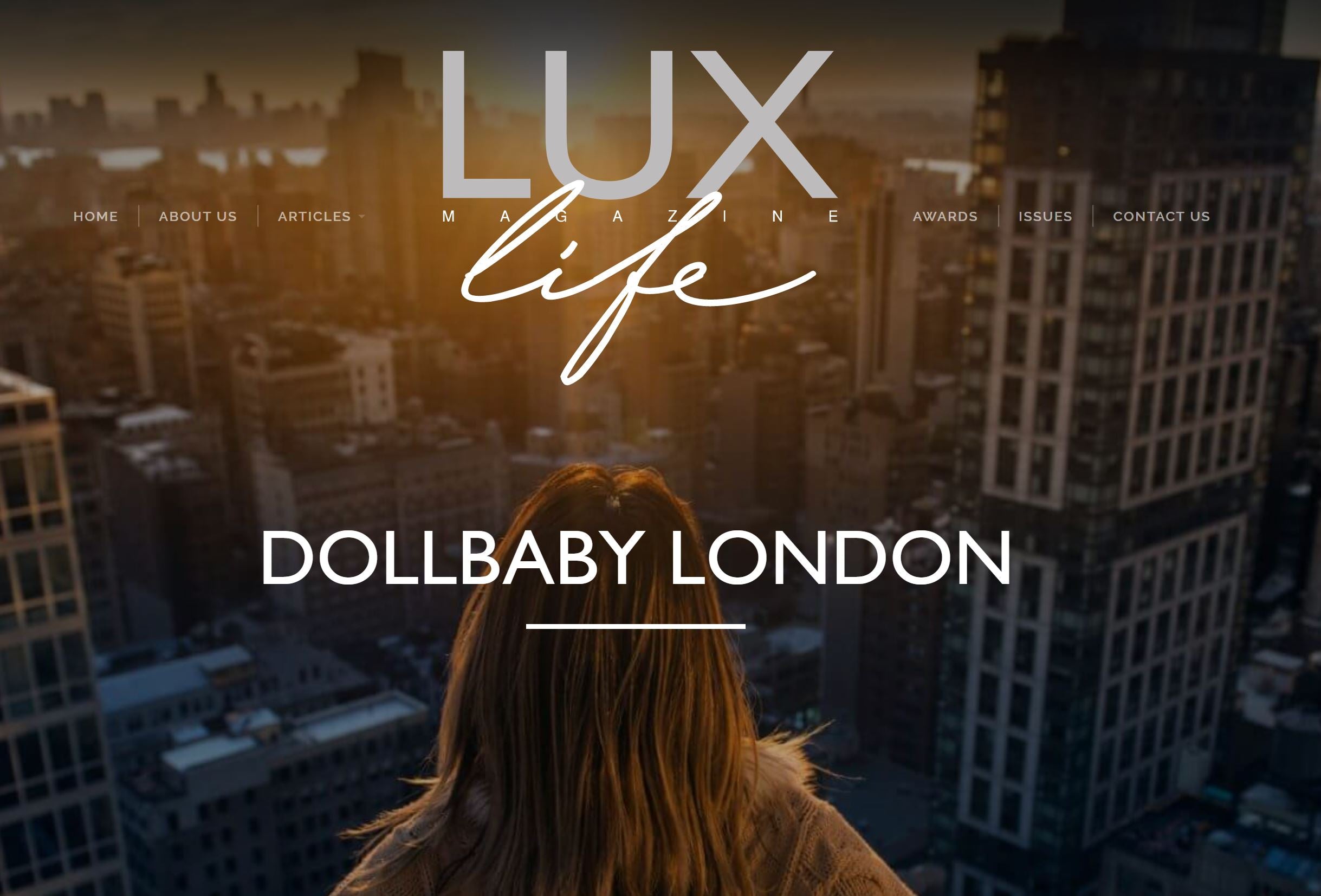Dollbaby London Wins Two Awards at the Lux Life Magazine Health Beauty & Wellness Awards 2020!