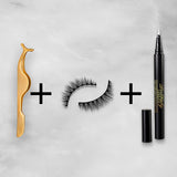 'Milan' Strip Eyelashes (Non Magnetic) Light & Natural Set