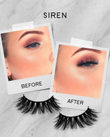 'Siren' Platinum Dramatic Faux Mink Eyelashes Dollbaby London Dollbaby London False Eyelashes