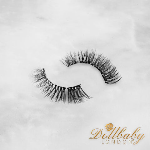 'Finest' Pre-Cut Demi Wispies Everyday Lashes - Invisible Lash Band Dollbaby London Dollbaby London False Eyelashes