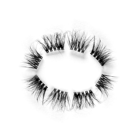 'First Class' Pre-Cut Demi Wispies Lashes - Clear Lash Band Dollbaby London Dollbaby London Eyelashes