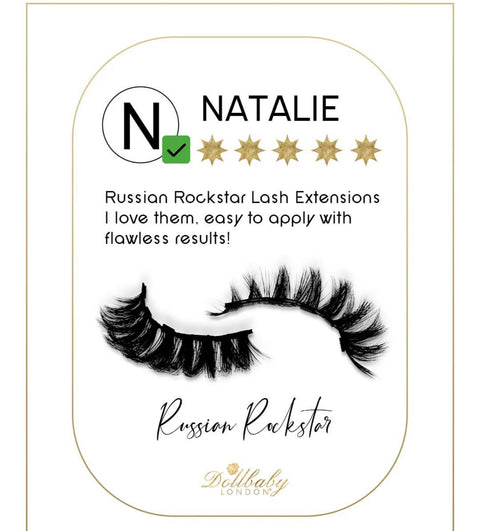 'Russian Rockstar' Full & Fluffy Magnetic Russian Lash Extension Lashes Dollbaby London Dollbaby London False Eyelashes