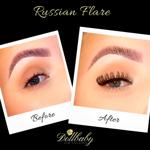 'Russian Flare' Russian Strip Lashes Dollbaby London Dollbaby London False Eyelashes