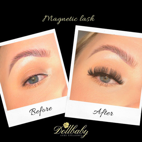 'Russian Rockstar' Full & Fluffy Magnetic Strip Lash Extensions Set Dollbaby London Dollbaby London