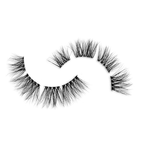 'First Class' Pre-Cut Demi Wispies Lashes - Clear Lash Band Dollbaby London Dollbaby London Eyelashes